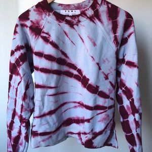 Rare Proenza Schouler PSWL Tie Dye Sweatshirt Sz L